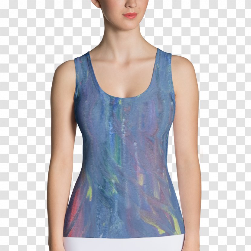 T-shirt Tanktop Clothing Sleeveless Shirt - Flower Transparent PNG