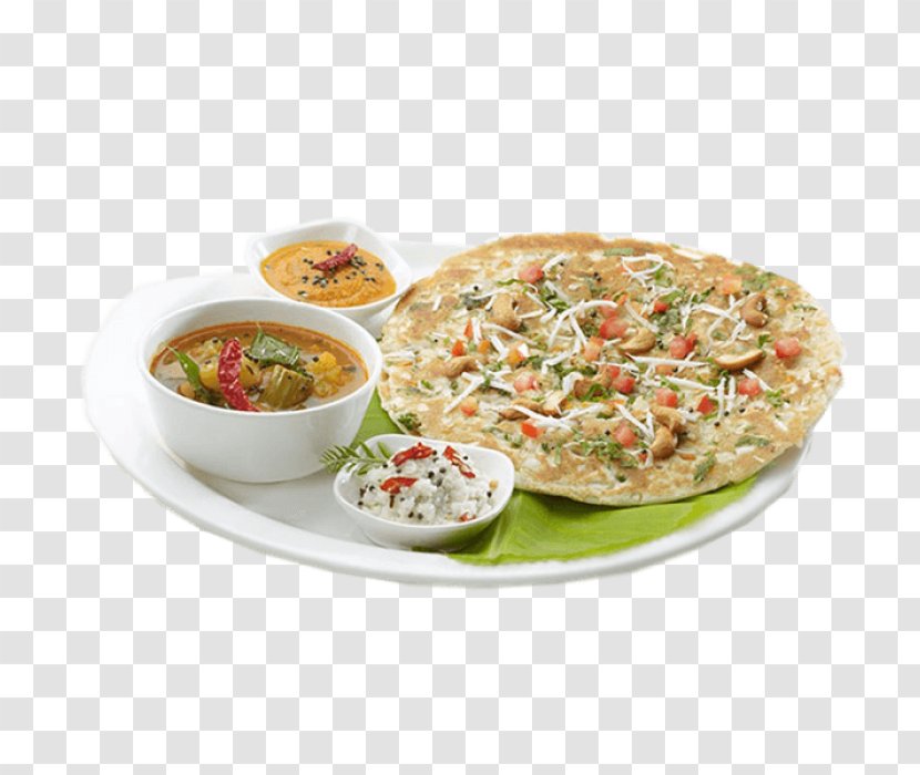 South Indian Cuisine Uttapam Dosa - Fast Food - Asian Transparent PNG