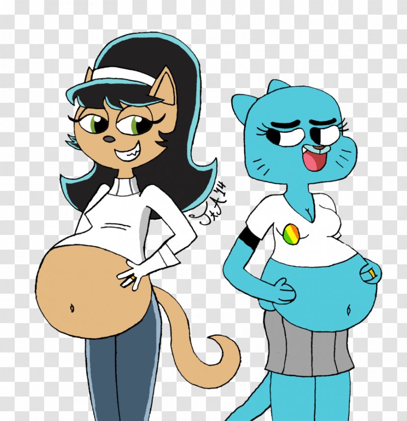 Kitty Katswell Nicole Watterson YouTube Dudley Puppy - Silhouette - Cartoon Pregnant Women Transparent PNG
