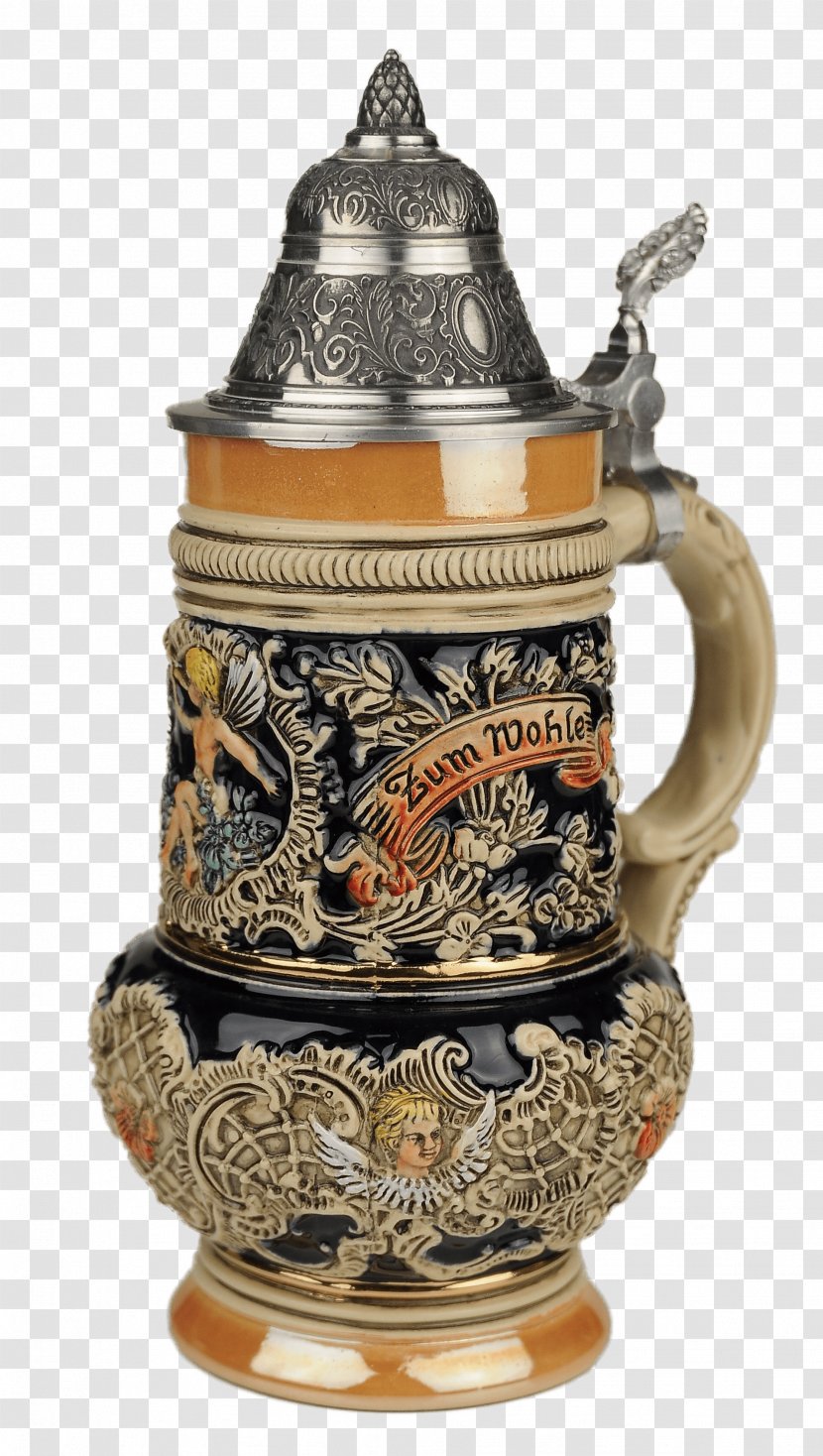 Beer Stein German Cuisine Wheat Glasses - Teapot - Holding A Mug Transparent PNG