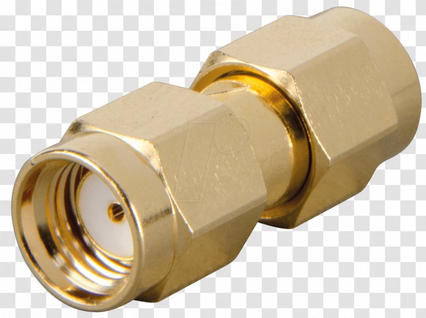 SMA Connector Electrical RP-SMA Adapter Electronics - Radiofrequency Engineering - Stecker Transparent PNG