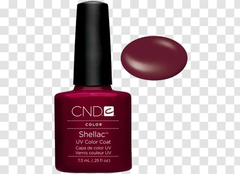 Nail Polish CND Shellac Gel Magenta - Color Transparent PNG