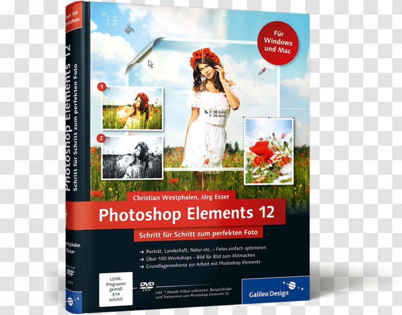 Photoshop Elements 12: Schritt Für Zum Perfekten Foto 10 9: Adobe - Brand - Poster Cover Transparent PNG
