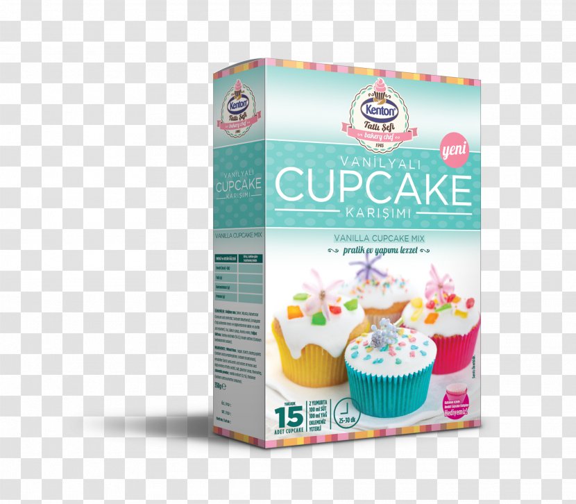Cupcake Frosting & Icing Cream Sponge Cake Milk - Box Mockup Transparent PNG