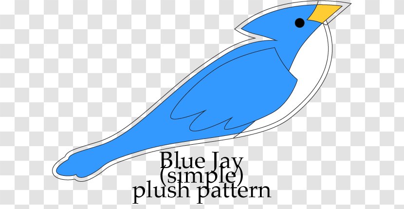 Beak Clip Art Fauna Line Microsoft Azure - Bluejay Pattern Transparent PNG
