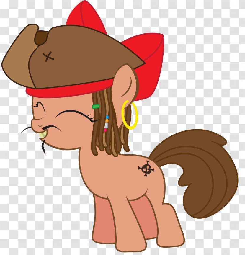 Pony Jack Sparrow Horse Applejack Apple Bloom - Silhouette Transparent PNG