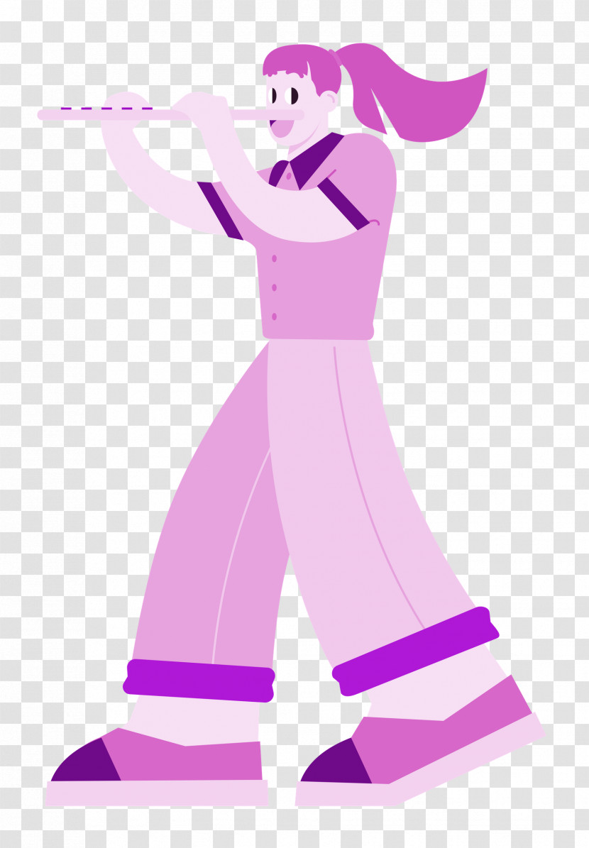 Playing The Flute Music Transparent PNG