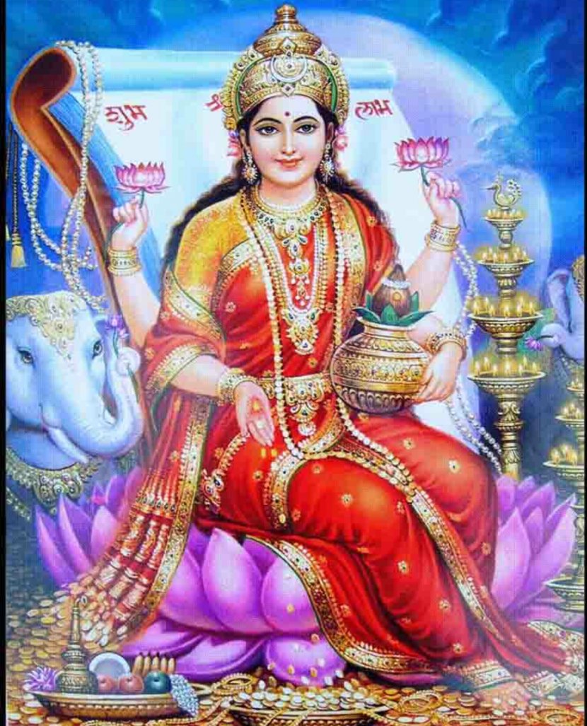 Radhe Maa Ganesha Lakshmi Devi Laxmi Pooja - Diwali Transparent PNG
