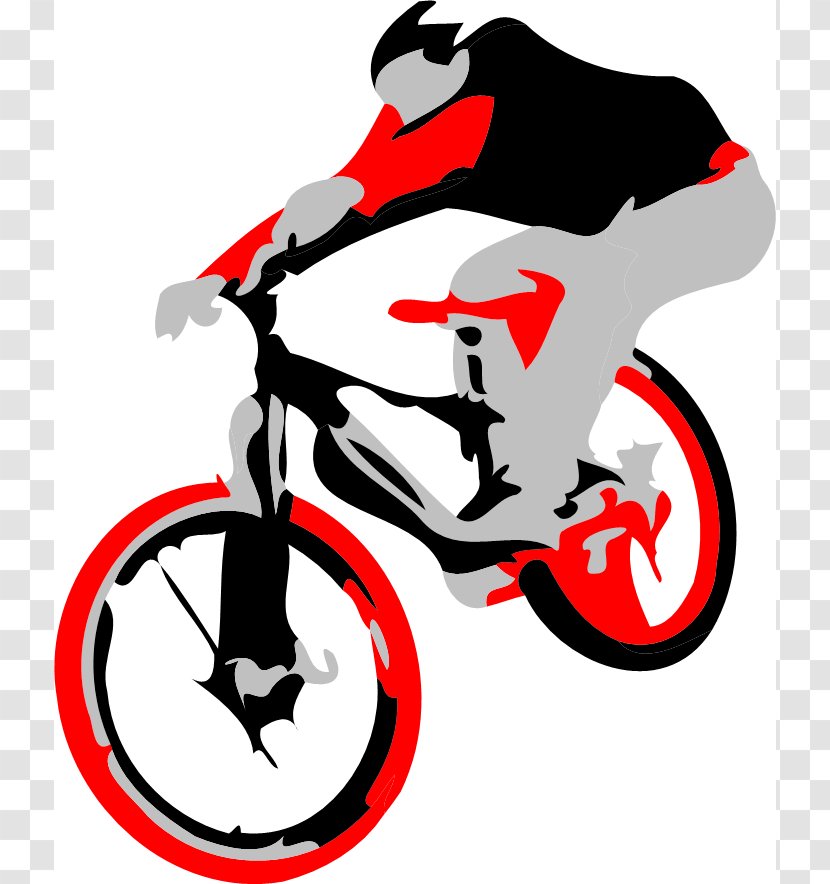 Mountain Bike Bicycle Downhill Biking Clip Art - Vehicle - Red Dirt Cliparts Transparent PNG