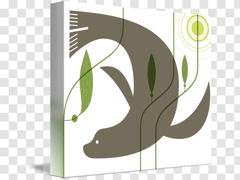 Gallery Wrap Brand - Green - Sea Lions Transparent PNG