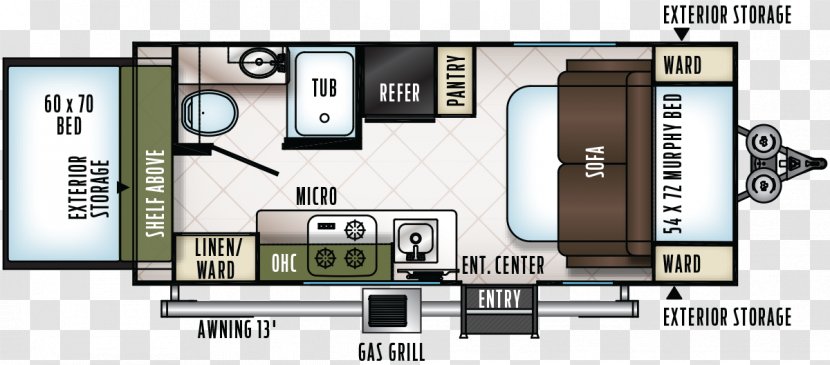 Campervans Caravan Forest River Flagstaff Floor Plan - Wholesale Rv Club - Antenna Microwave Amplifier Transparent PNG