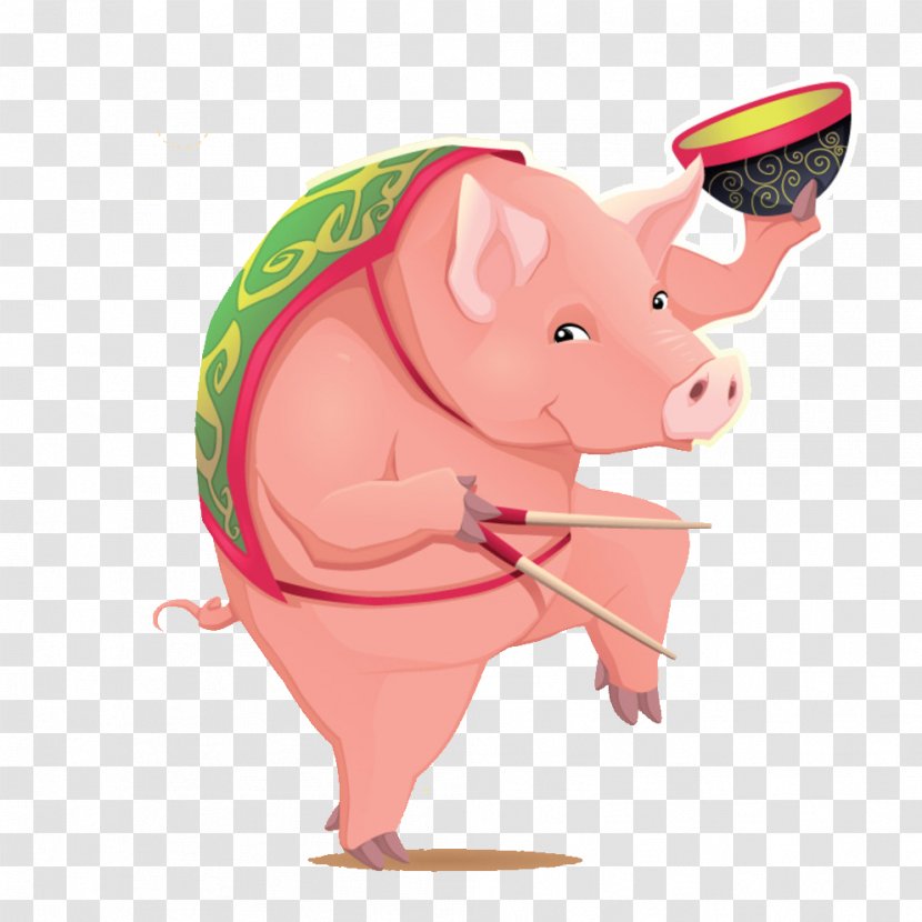 Domestic Pig Illustration - Like Mammal Transparent PNG