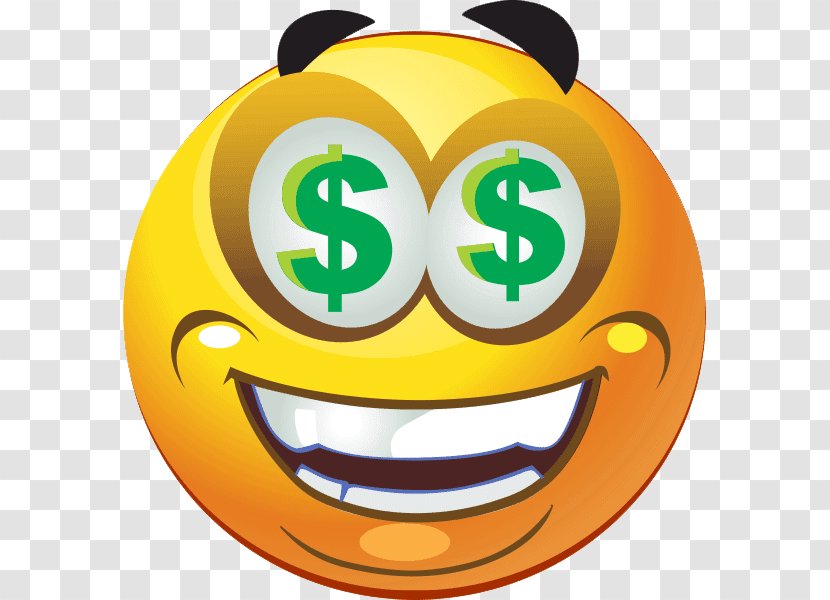 Smiley Emoticon Emoji Dollar Sign - Green Transparent PNG