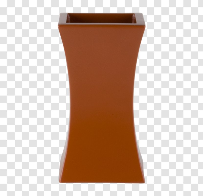 Rectangle Vase - Orange - Green Clay Transparent PNG