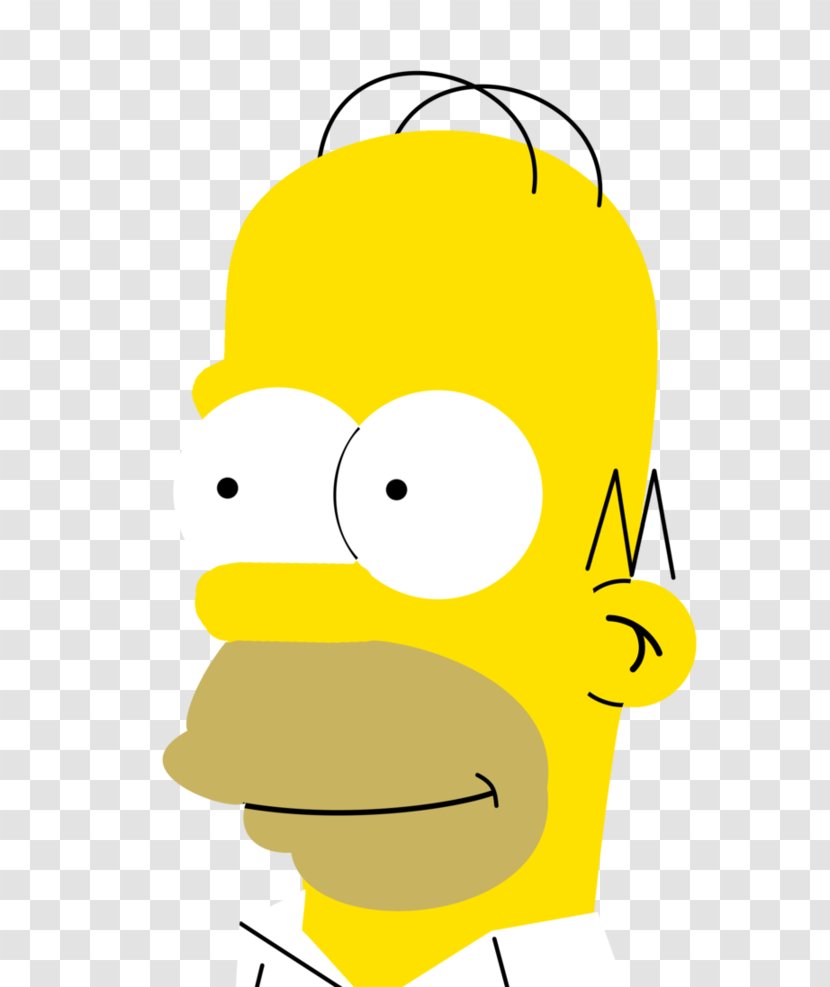 Homer Simpson Bart Drawing - Yellow Transparent PNG