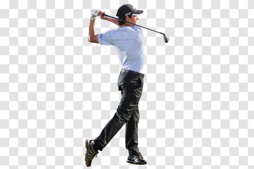 Golfer Standing Shoulder Recreation Trousers - Golf Club Transparent PNG