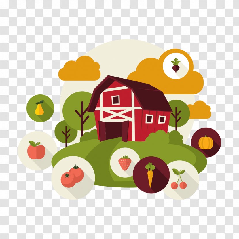 Organic Food Farm Harvest - Advertising - Barn Transparent PNG