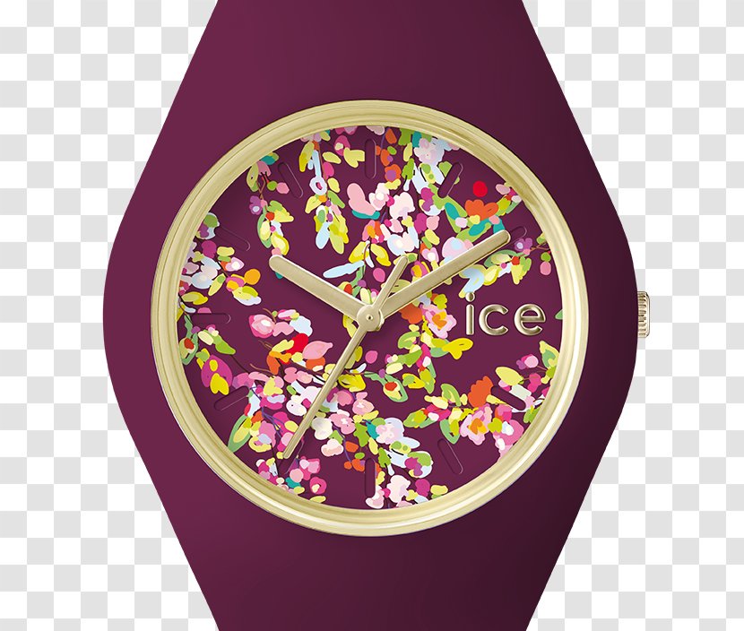 Ice Watch Ice-Watch ICE Sixty-nine Strap Flower - Purple - Collect Floral Transparent PNG