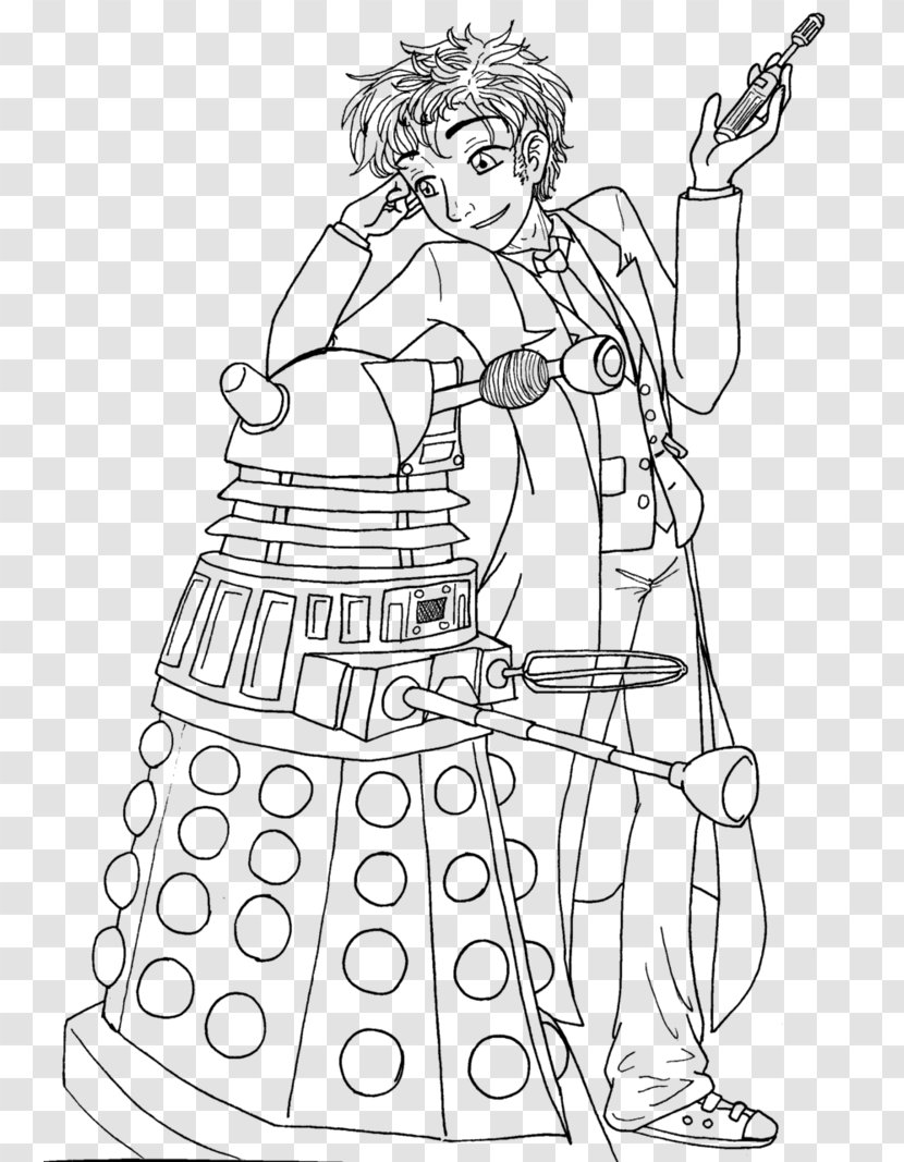 Line Art Eleventh Doctor Tenth Drawing Transparent PNG