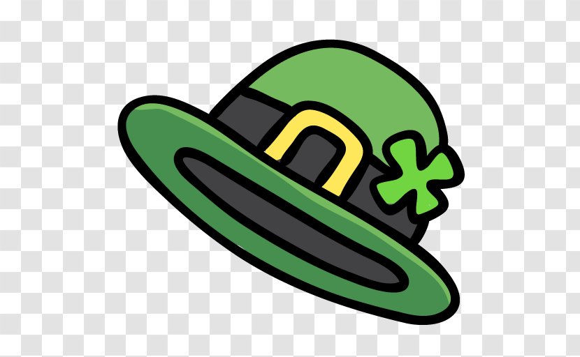Bowler Hat Shamrock Leprechaun - Green Transparent PNG