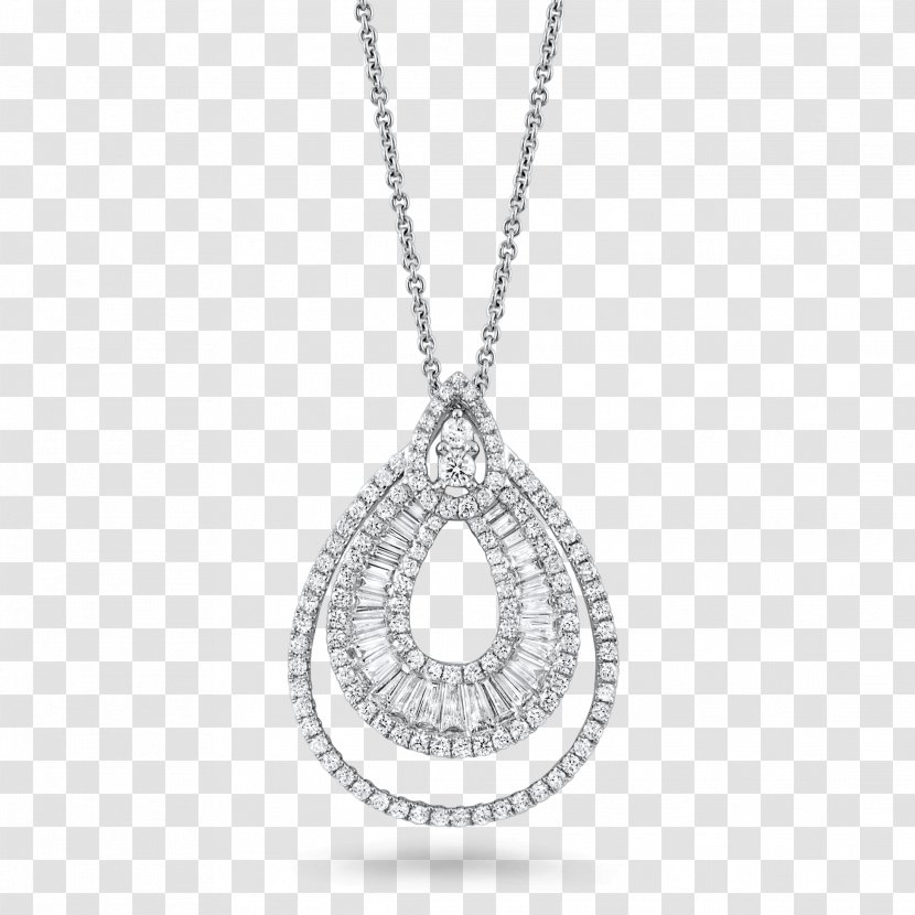 Earring Pendant Diamond Jewellery Necklace - Silver - Jewelry Image Transparent PNG