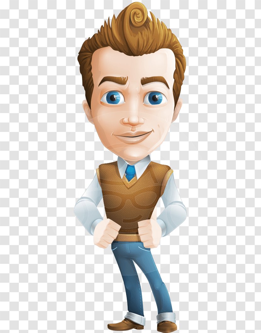 Cartoon Male Drawing - Mascot Transparent PNG