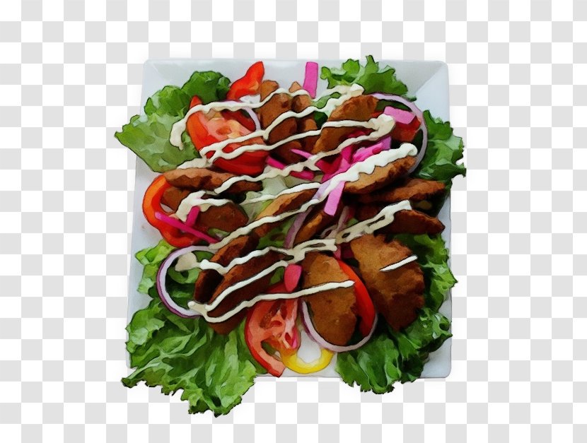 Watercolor Garden - Meat - Greek Food American Transparent PNG