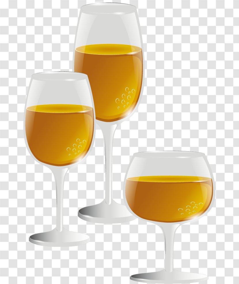 Beer Baijiu Wine Glass Cup - White - Vector Goblet Transparent PNG