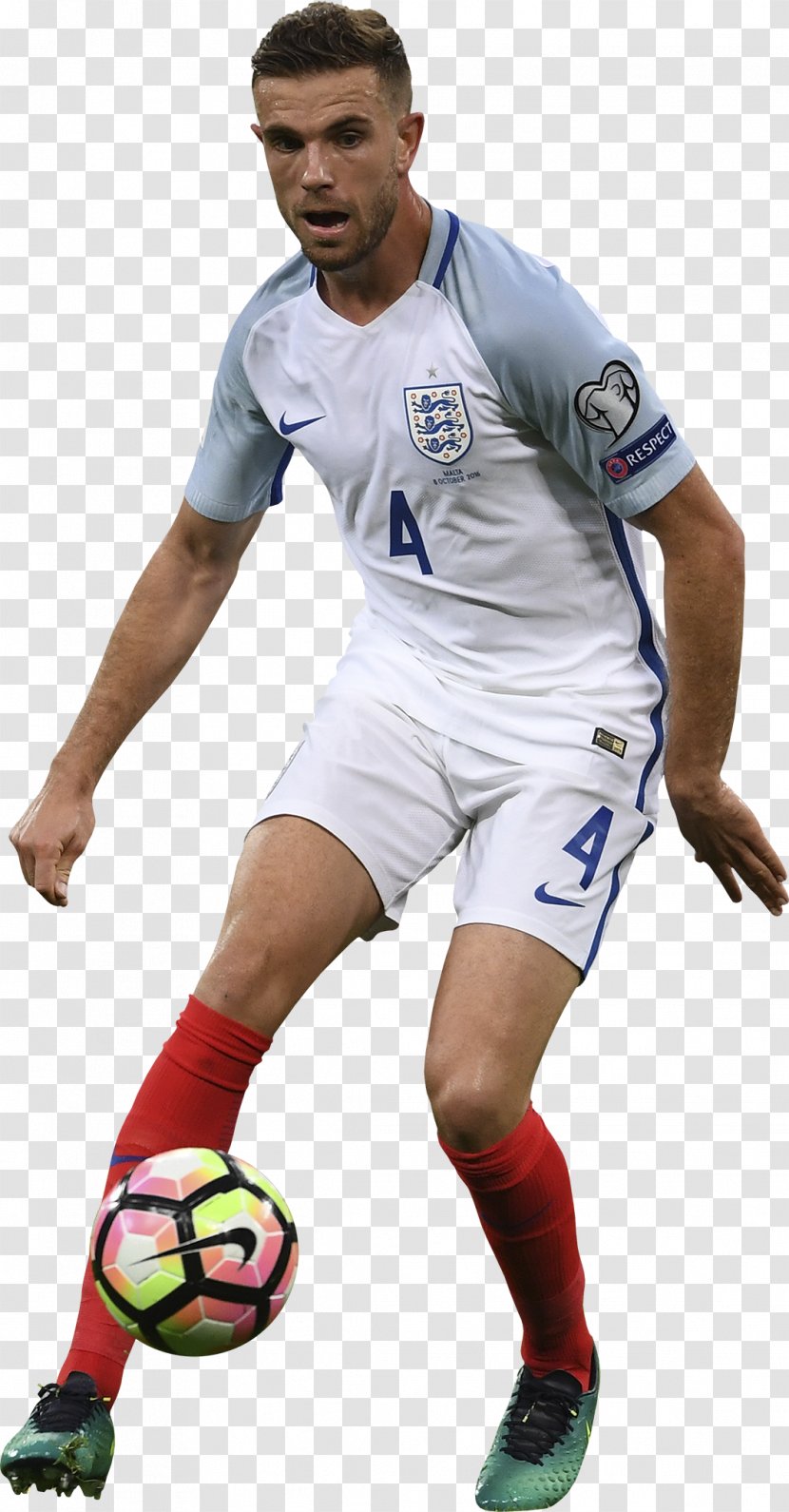 Jordan Henderson England National Football Team Sport Rendering - Knee Transparent PNG