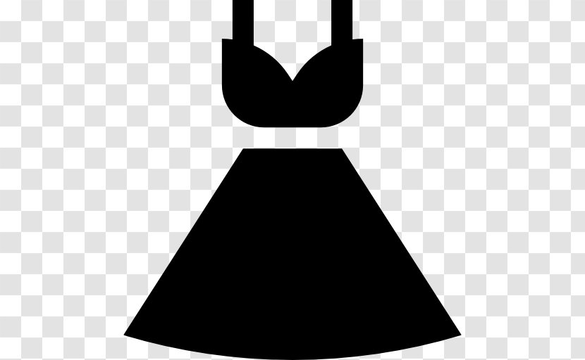 Black And White Dress Triangle - Silhouette Transparent PNG