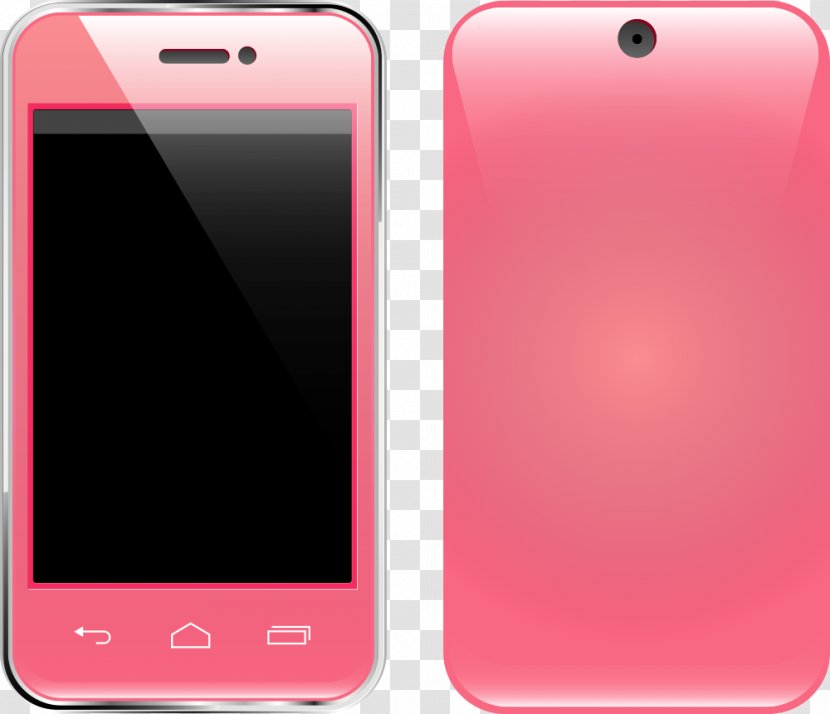 Smartphone Feature Phone Mobile Accessories Google Images - Pink Transparent PNG