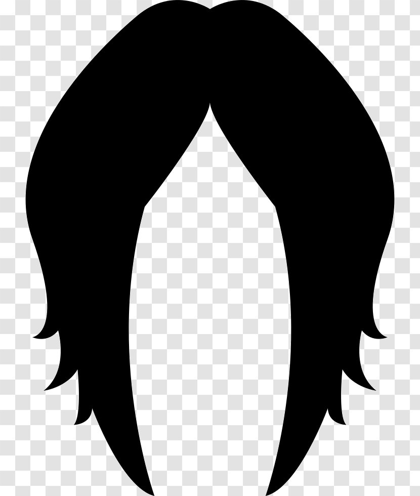 Clip Art Black And White Silhouette Wig - Fashion Transparent PNG