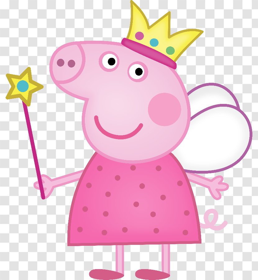 Daddy Pig Princess Peppa Clip Art - Party Hat - PEPPA PIG Transparent PNG