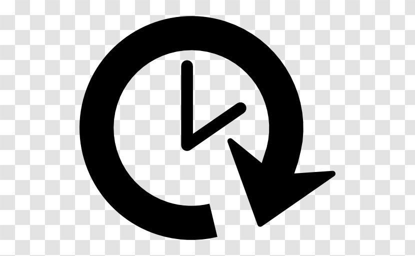 Clock Pictogram - Black And White - Brand Transparent PNG