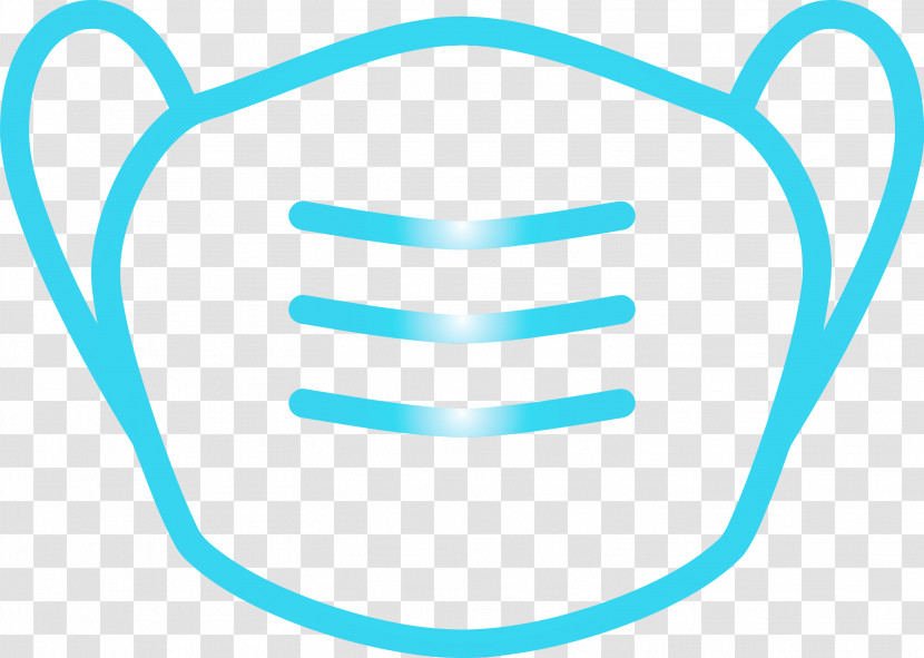 Aqua Turquoise Line Transparent PNG