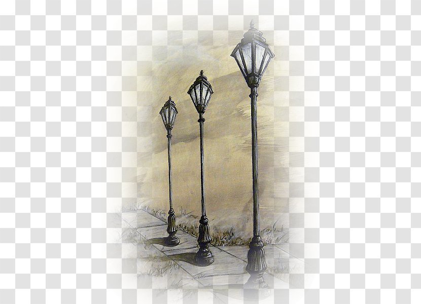 Street Light Drawing Incandescent Bulb Fixture - Perspective Transparent PNG