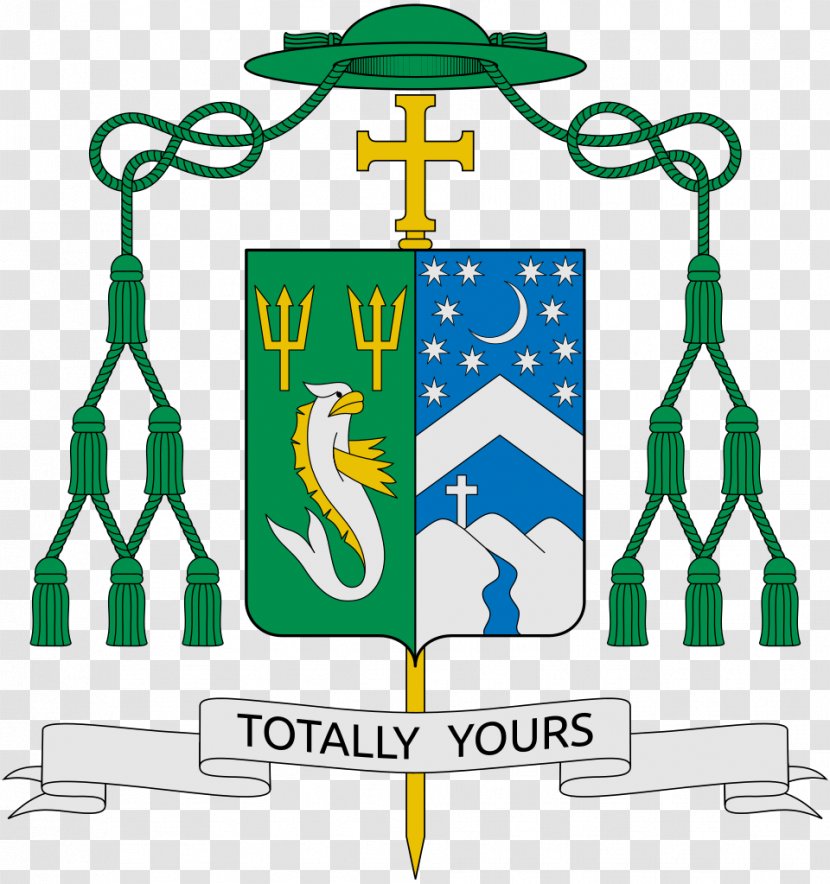 Coat Of Arms Diocese Bishop Catholicism Ecclesiastical Heraldry - Communication - Tridents Transparent PNG