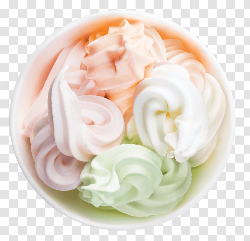 Zefir Crème Fraîche Flavor Buttercream Frozen Dessert - Dairy Product - Froyo Transparent PNG