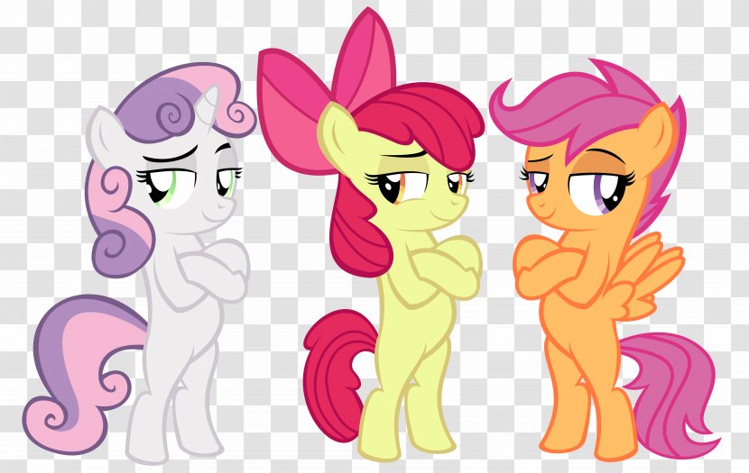 Pony Sweetie Belle Cutie Mark Crusaders Scootaloo Fluttershy - Silhouette - Cartoon Transparent PNG