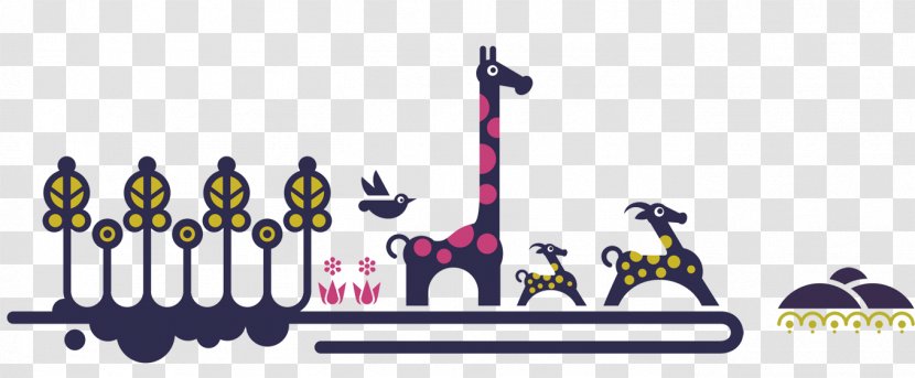 Northern Giraffe Silhouette - Logo - Animal Silhouettes Transparent PNG