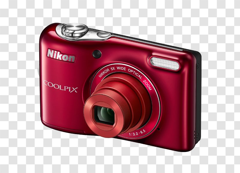 Nikon Coolpix L30 20.1 MP Compact Digital Camera - Cameras Optics - 720pRed COOLPIX L830 Point-and-shoot With 5X Zoom Nikkor Lens And 720p HD Video (Black)Camera Transparent PNG