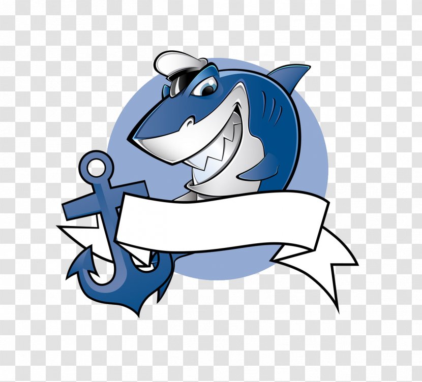 Great White Shark Sailor Clip Art - Fish Transparent PNG