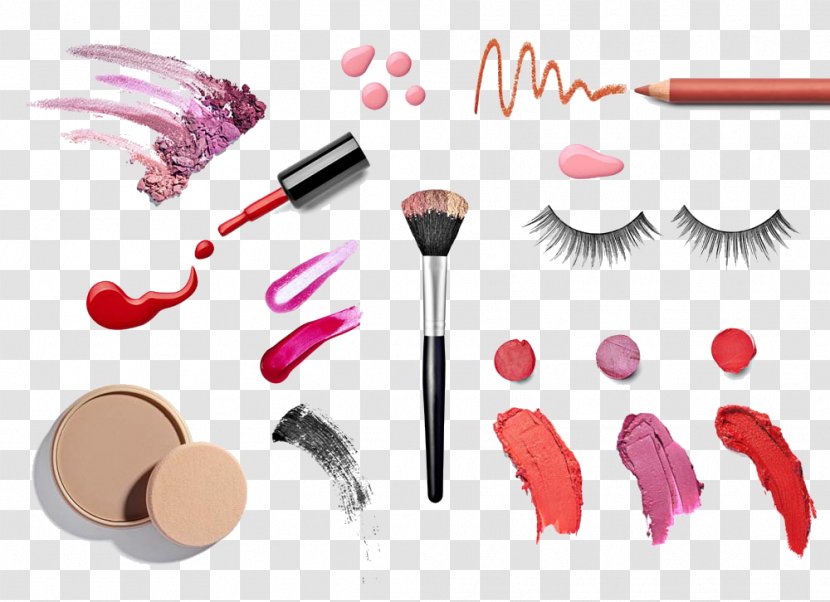 Cosmetics Lipstick Face Powder Nail Polish Foundation - Eye Shadow - Chalk And Transparent PNG
