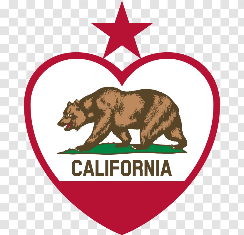 Flag Of California Republic Clip Art - Brand Transparent PNG