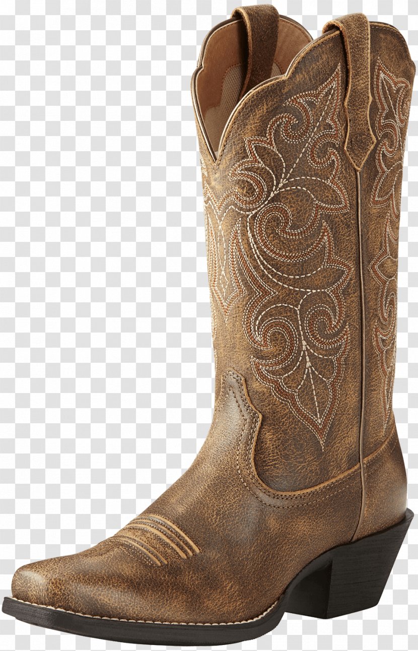 Amazon.com Cowboy Boot Justin Boots Ariat - Brown - Cowgirl Transparent PNG