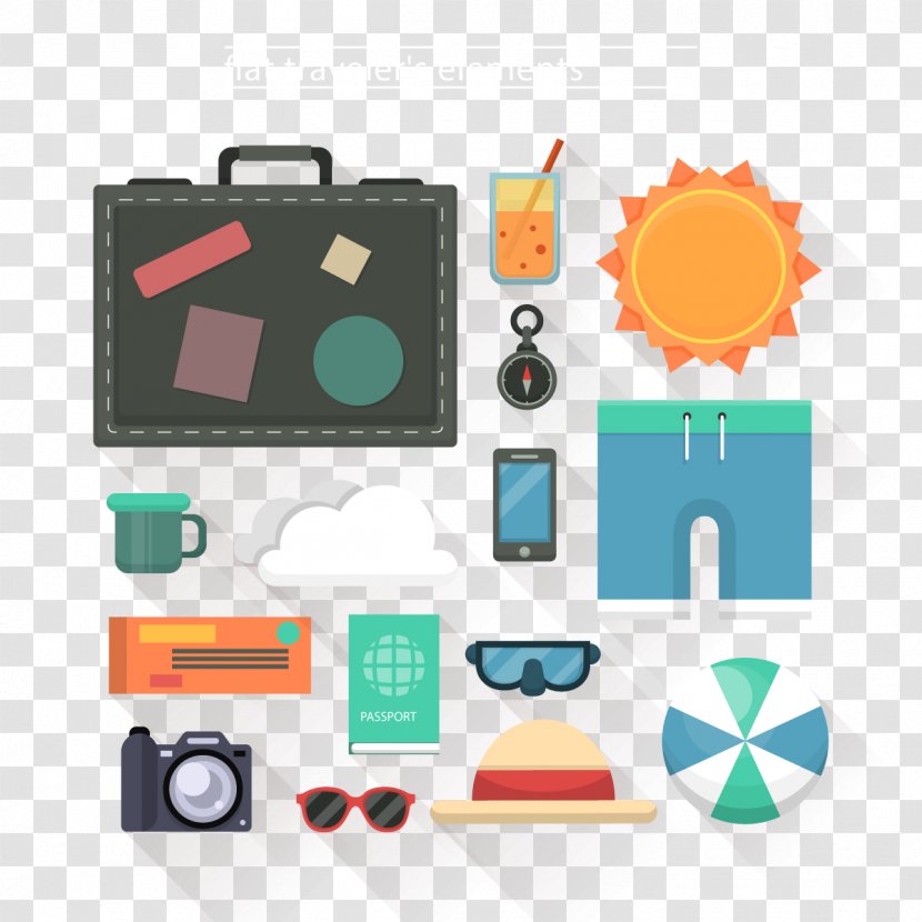 Travel Euclidean Vector Icon - Design - Suitcase Transparent PNG