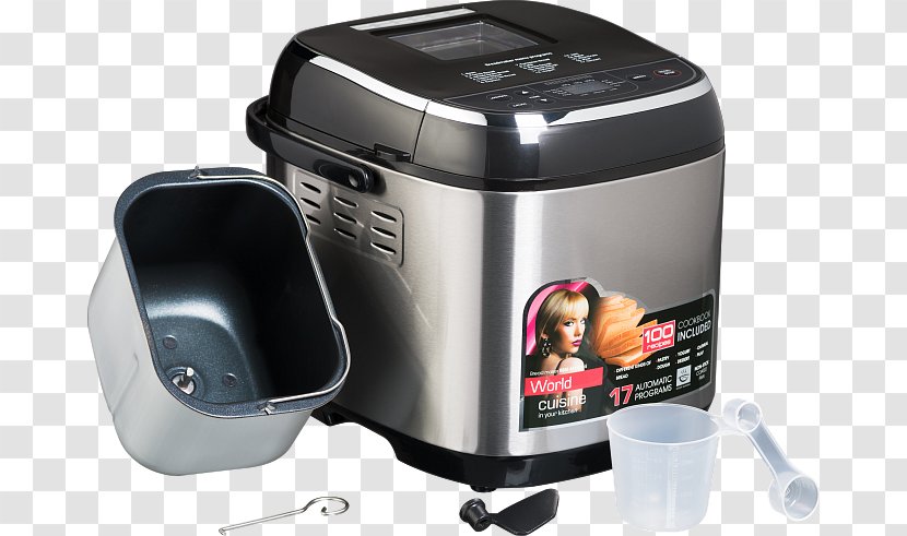 Bread Machine Small Appliance Baking - Recipe Transparent PNG