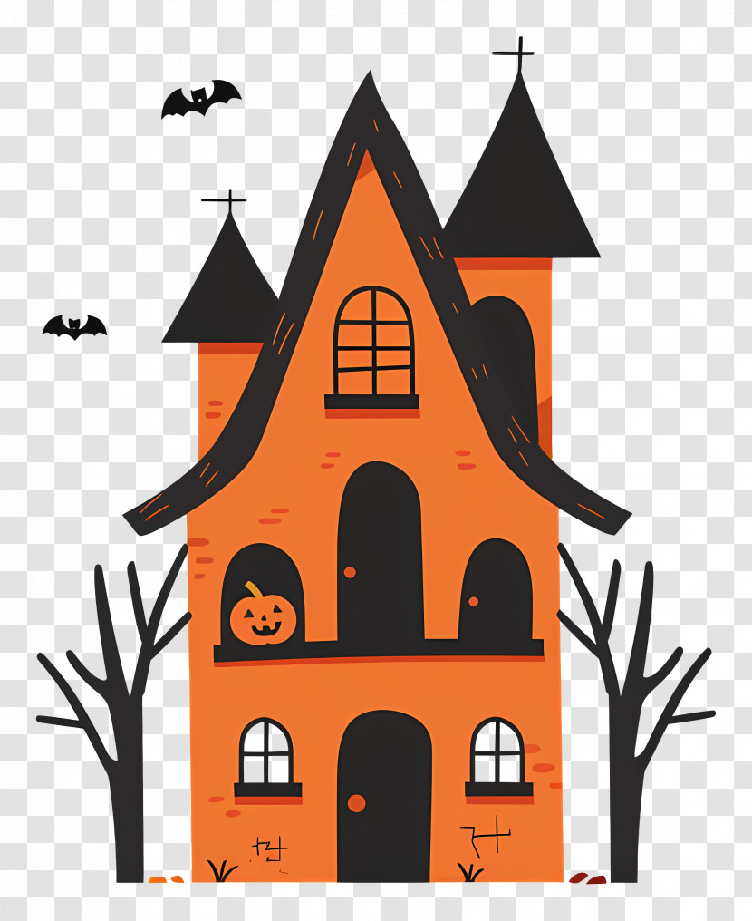 Haunted House - Spooky Haunted House Illustration Transparent PNG