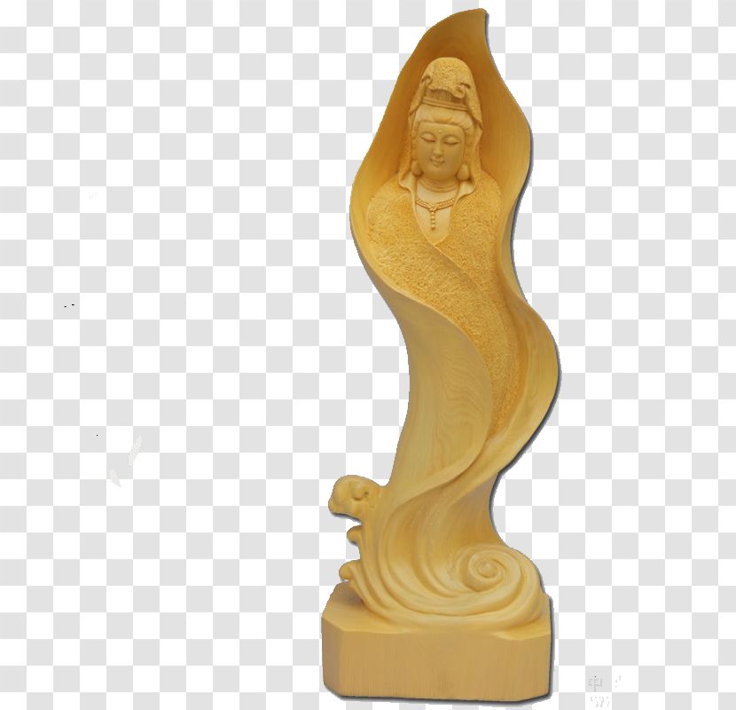 Sculpture Wood Carving - Resource - Guanyin Transparent PNG
