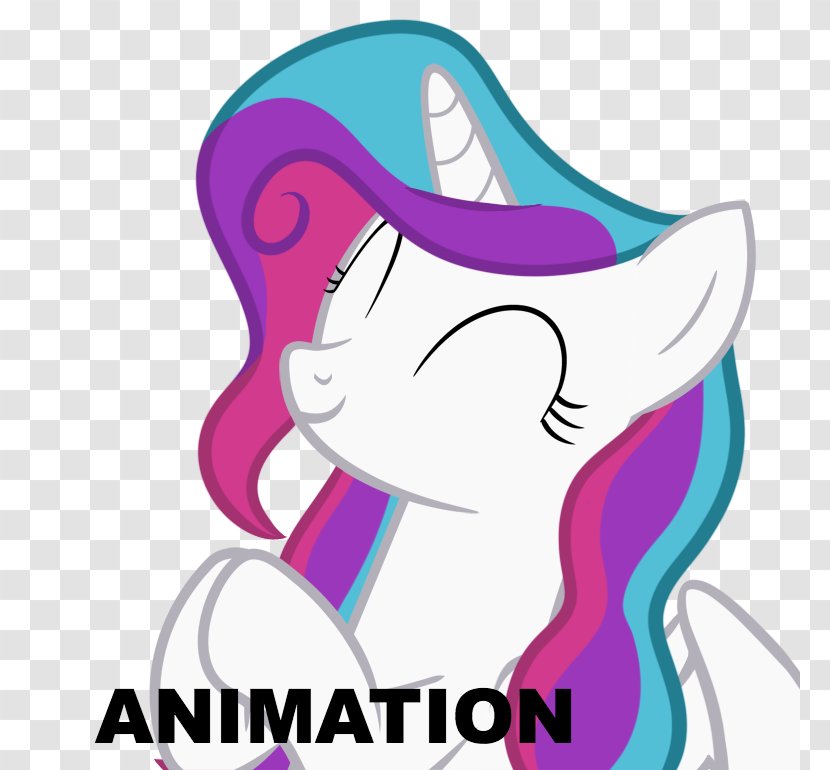 Pony Rarity Clapping - Watercolor - Animation Transparent PNG